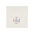 Personalized Round Rainbow Let's Celebrate Sheeted Stickers