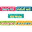 Personalized Teacher Affirmation Stickers with Elegant Plastic Dispenser
