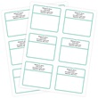 Green Border Personalized Shipping Labels