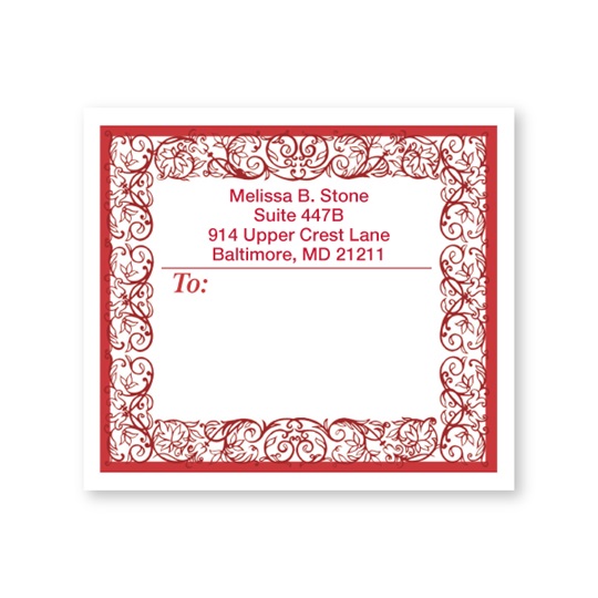 Toile Personalized Shipping Labels | Current Labels