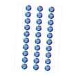 Personalized Blue & Purple Space Galaxy Round Water Resistant Name Labels