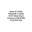 Standard Self-Inking Address Stamp 5 Lines