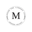 From The Library of Monogram Bookplate Self-Inking Stamper
