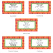 Bright Fun Single Sided Calling Cards
