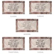 Tapestry Single Sided Calling Cards