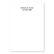 Solid White Personalized 4X6 Post It Notes