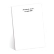 Solid White Personalized 4X6 Post It Notes