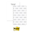 Solid White Personalized 4X6 Post It Notes