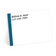 Blue Border Personalized 4X3 Post It Notes