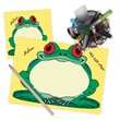 Frog Personalized Stationery And Memo Ensemble
