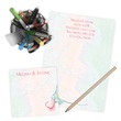Soft Roses Personalized Stationery And Memo Ensemble