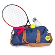 Round Tennis Double Sided Plastic Luggage & Bag Tag