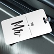 Personalized The Mr. Double Sided Plastic Luggage & Bag Tag