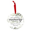 Personalized Greenery In Loving Memory Christmas Ornament