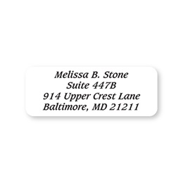 Clear Rectangle Sheeted Address Labels