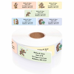 Bears Designer Rolled Address Label Assortment