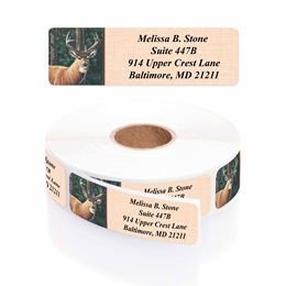 Deer Designer Rolled Address Labels