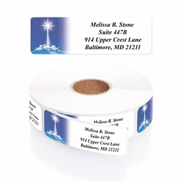 Star Of Wonder Designer Rolled Address Labels