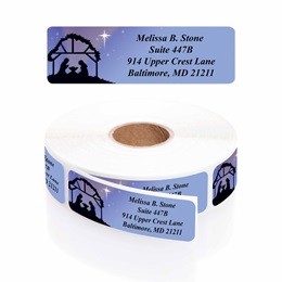 Christs Creche Designer Rolled Address Labels