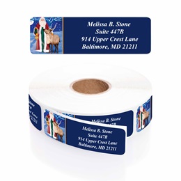 Over The Moon Designer Rolled Address Labels
