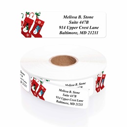 Stocking Stuffers Designer Rolled Address Labels