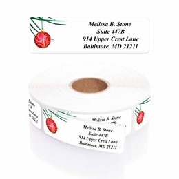 Festive Foursome Designer Rolled Address Labels