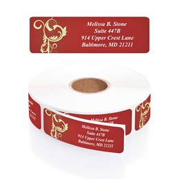 Elegant Greetings Designer Rolled Address Labels