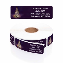 Let It Glow Designer Rolled Address Labels