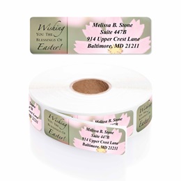 Easter Bloom Blessings Designer Rolled Address Labels