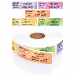 Praises Designer Rolled Address Label Assortment