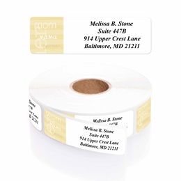 Mom Mama Mother Designer Rolled Address Labels