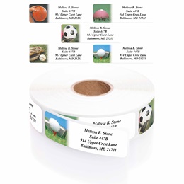 All Sport Designer Rolled Address Label Assortment