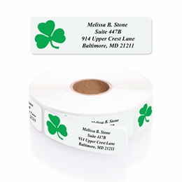 Shamrock Designer Rolled Address Labels