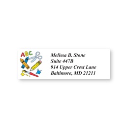 School Rule Sheeted Address Labels