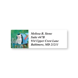 Mailbox Kitty Sheeted Address Labels
