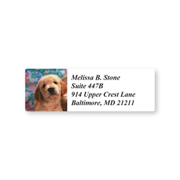 Puppy Sheeted Address Labels