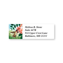 Hummingbird Sheeted Address Labels