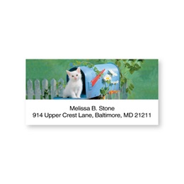 Mailbox Kitty Sheeted Address Labels