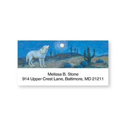 Howling Wolf Sheeted Address Labels