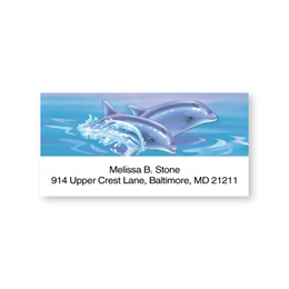 Dolphins Sheeted Address Labels