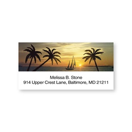 Tropical Sunset Sheeted Address Labels