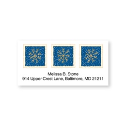 Snowflakes Sheeted Address Labels
