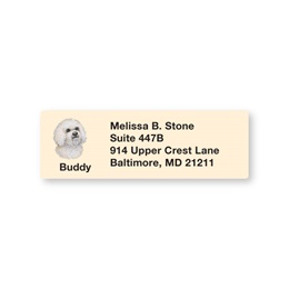 Bichon Frise Pet Breed Address Labels