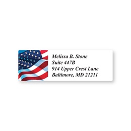 Flag Sheeted Personalized Name And Address Labels