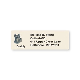 Schnauzer Pet Breed Address Labels