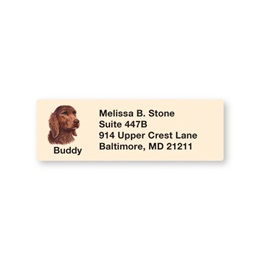 Irish Setter Pet Breed Address Labels