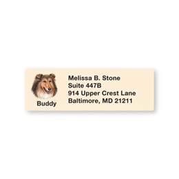Collie Pet Breed Address Labels