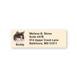 Calico Cat Pet Breed Address Labels