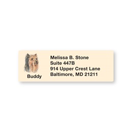 Yorkie Pet Breed Address Labels