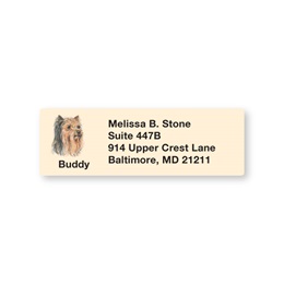 Yorkie Pet Breed Address Labels